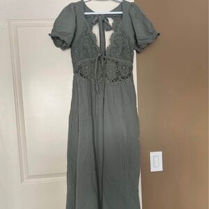 Free People All You Need Is Lace Midi Dress - Size M